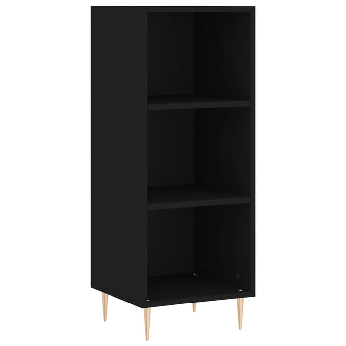 Dulap înalt, negru, 34,5x32,5x180 cm, lemn prelucrat WALTI