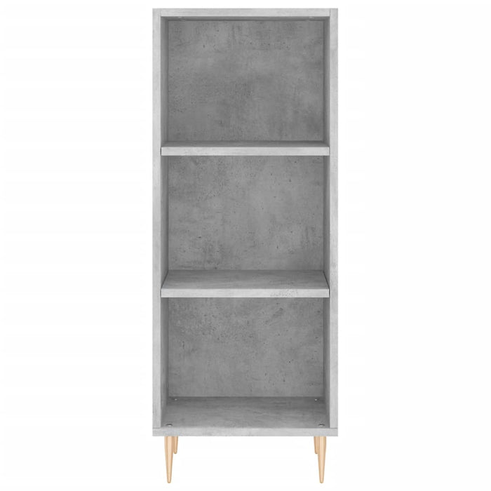 Dulap înalt, gri beton, 34,5x32,5x180 cm, lemn prelucrat WALTI