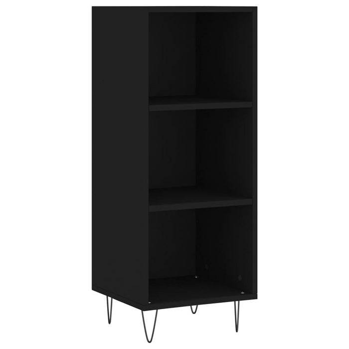 Dulap înalt, negru, 34,5x32,5x180 cm, lemn prelucrat WALTI