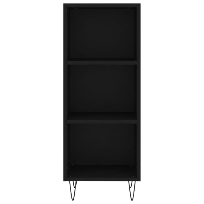 Dulap înalt, negru, 34,5x32,5x180 cm, lemn prelucrat WALTI