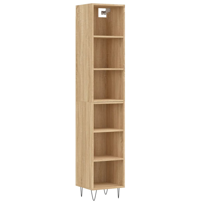 Dulap înalt, stejar sonoma, 34,5x32,5x180 cm, lemn prelucrat WALTI