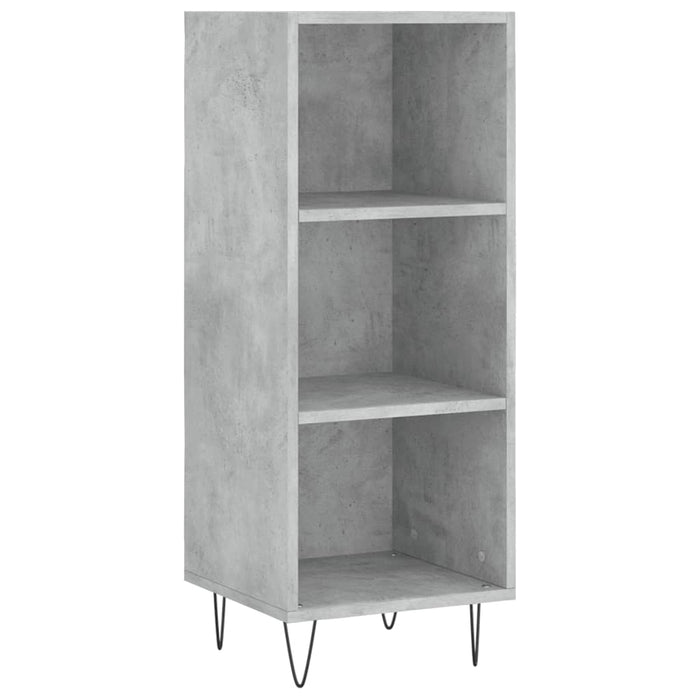 Dulap înalt, gri beton, 34,5x32,5x180 cm, lemn prelucrat WALTI