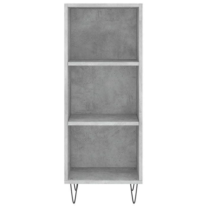 Dulap înalt, gri beton, 34,5x32,5x180 cm, lemn prelucrat WALTI