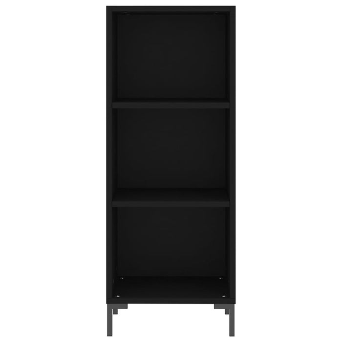 Dulap înalt, negru, 34,5x32,5x180 cm, lemn prelucrat WALTI