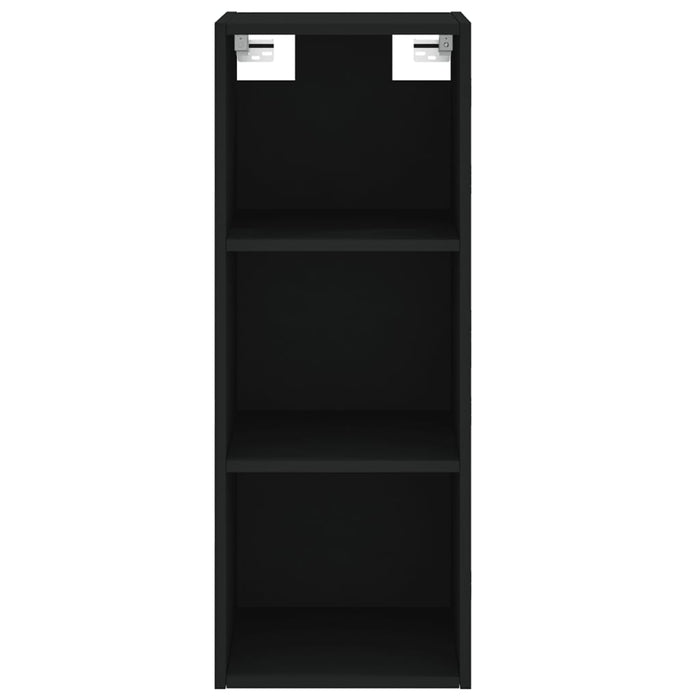 Dulap înalt, negru, 34,5x32,5x180 cm, lemn prelucrat WALTI