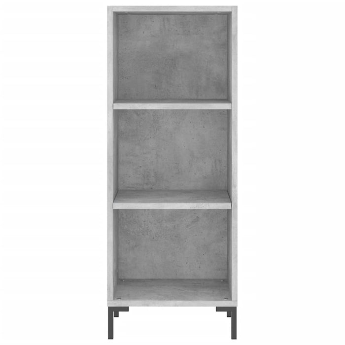 Dulap înalt, gri beton, 34,5x32,5x180 cm, lemn prelucrat WALTI