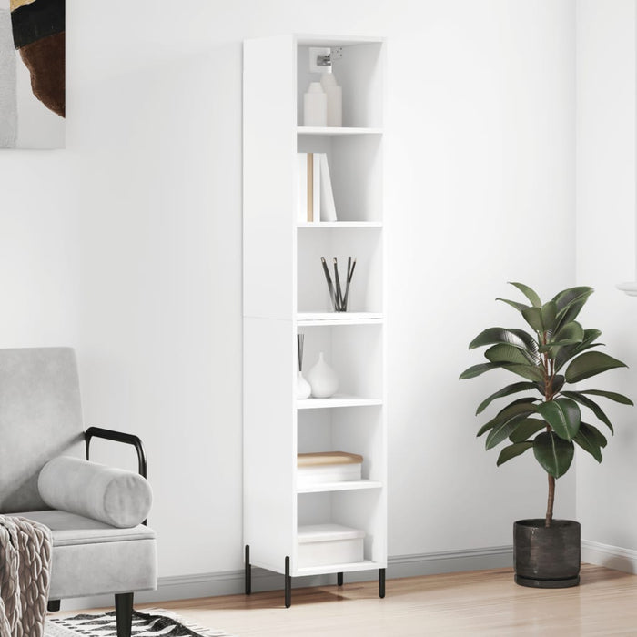 Dulap înalt, alb, 34,5x32,5x180 cm, lemn prelucrat WALTI