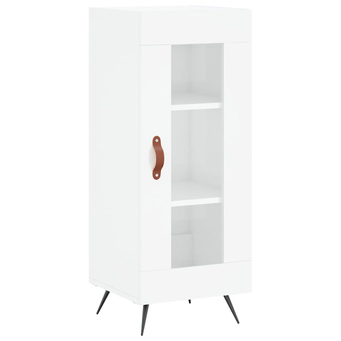 Dulap înalt, alb extralucios, 34,5x34x180 cm, lemn prelucrat WALTI