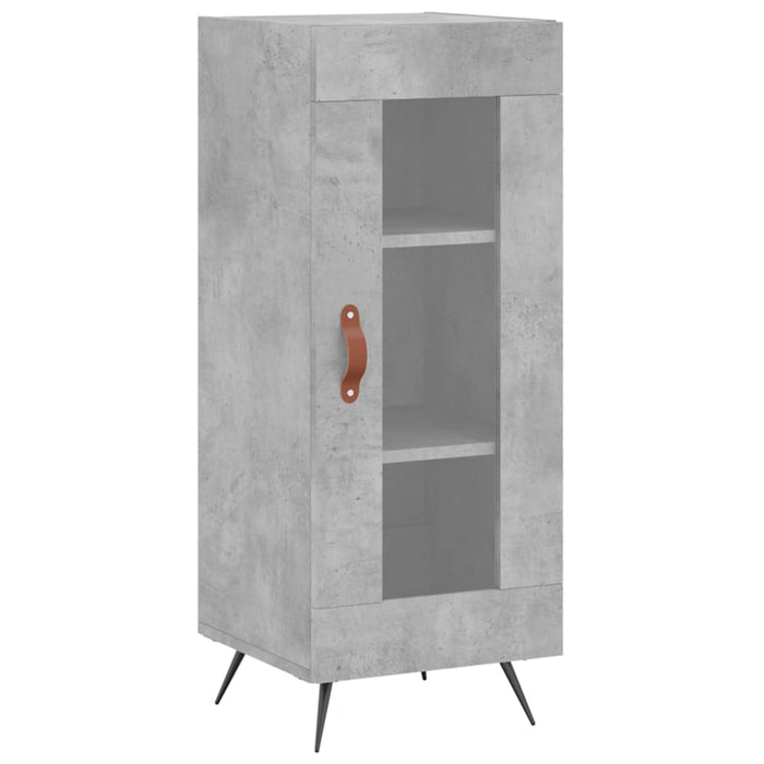 Dulap înalt, gri beton, 34,5x34x180 cm, lemn prelucrat WALTI
