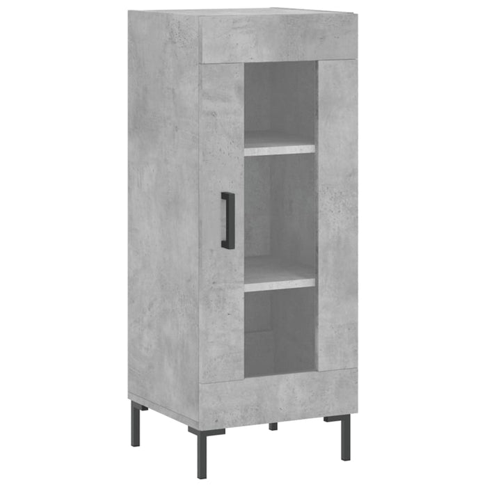 Dulap înalt, gri beton, 34,5x34x180 cm, lemn prelucrat WALTI