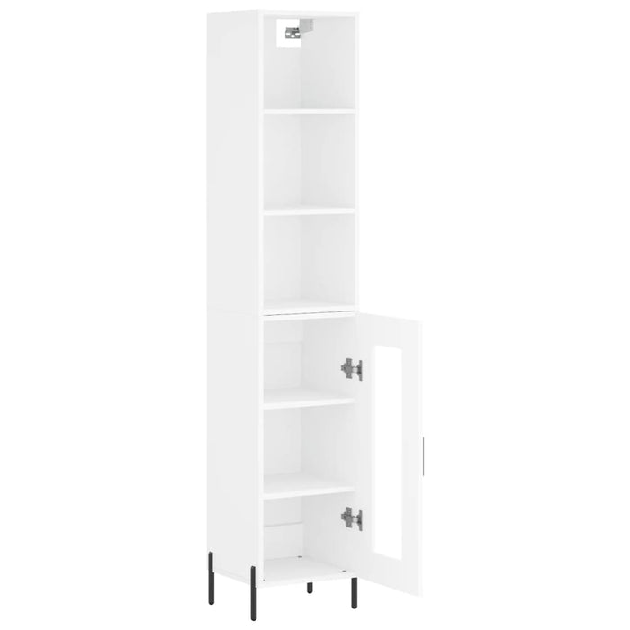 Dulap înalt, alb, 34,5x34x180 cm, lemn prelucrat WALTI