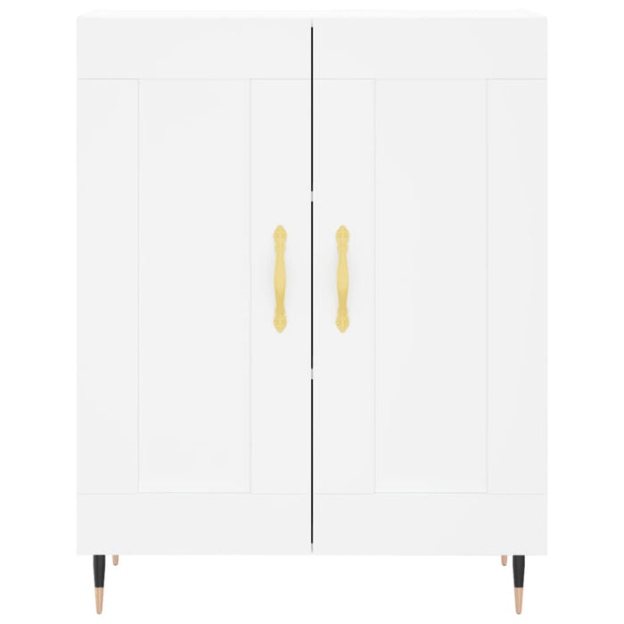 Dulap înalt, alb, 69,5x34x180 cm, lemn compozit WALTI