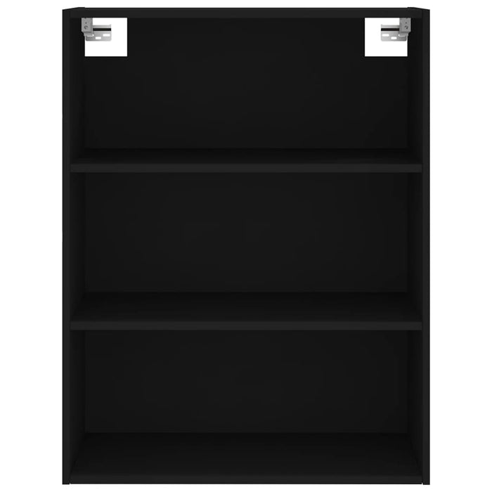 Dulap înalt, negru, 69,5x34x180 cm, lemn compozit WALTI