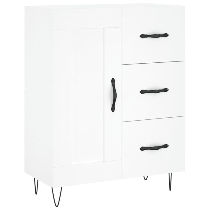 Dulap înalt, alb, 69,5x34x180 cm, lemn compozit WALTI