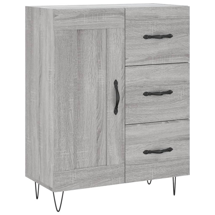 Dulap înalt, gri sonoma, 69,5x34x180 cm, lemn compozit WALTI