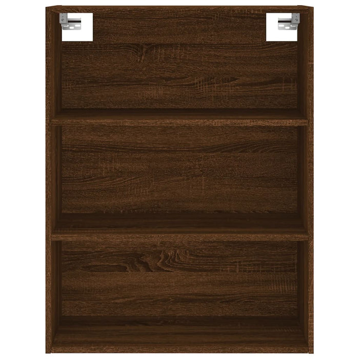 Dulap înalt, stejar maro, 69,5x34x180 cm, lemn compozit WALTI