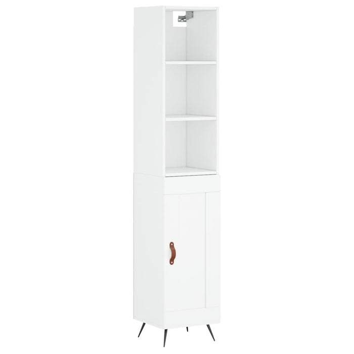 Dulap înalt, alb, 34,5x34x180 cm, lemn prelucrat WALTI