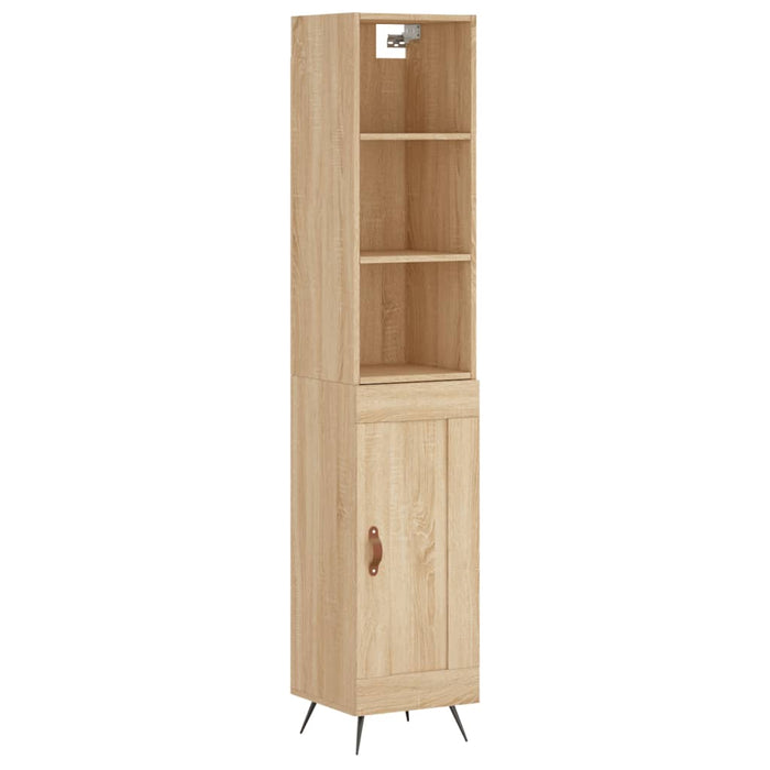 Dulap înalt, stejar sonoma, 34,5x34x180 cm, lemn prelucrat WALTI