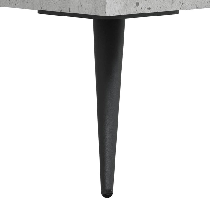 Dulap înalt, gri beton, 34,5x34x180 cm, lemn prelucrat WALTI