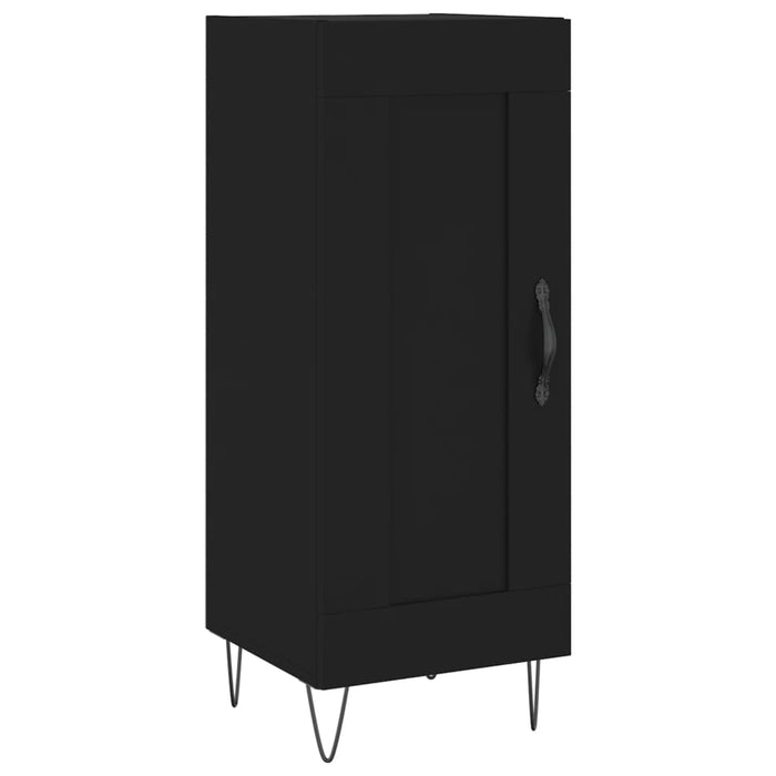 Dulap înalt, negru, 34,5x34x180 cm, lemn prelucrat WALTI