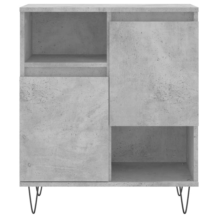 Servante, 2 piese, gri beton, lemn prelucrat - WALTI WALTI