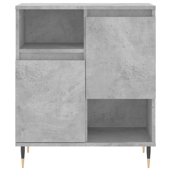Servante, 3 piese, gri beton, lemn prelucrat WALTI