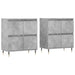 Servante, 2 piese, gri beton, lemn prelucrat - WALTI WALTI
