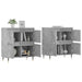 Servante, 2 piese, gri beton, lemn prelucrat - WALTI WALTI
