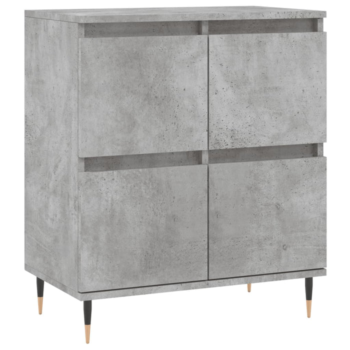 Servante, 2 piese, gri beton, lemn prelucrat - WALTI WALTI