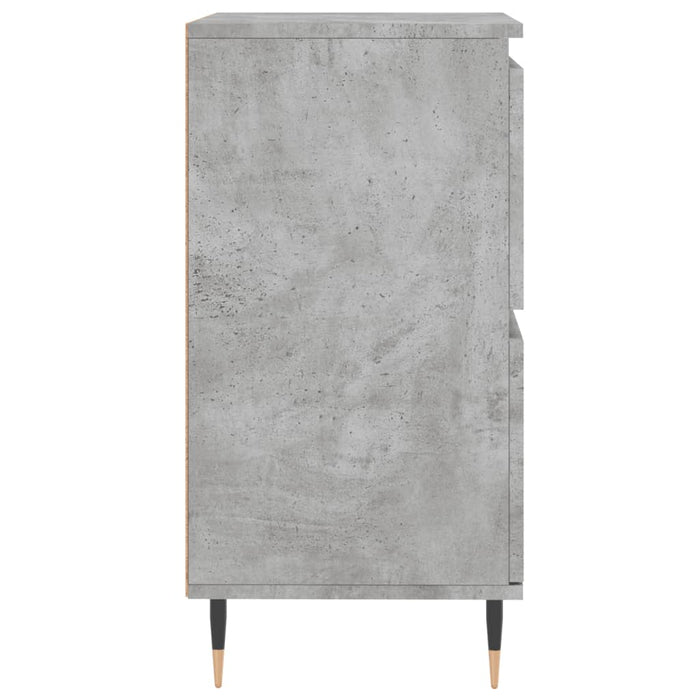 Servante, 2 piese, gri beton, lemn prelucrat - WALTI WALTI