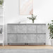 Servante, 2 piese, gri beton, lemn prelucrat - WALTI WALTI
