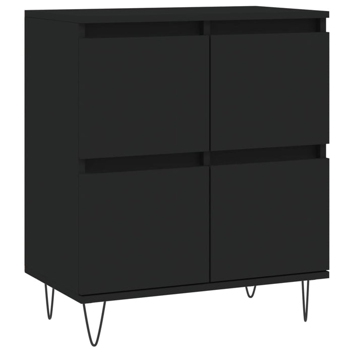 Servante, 2 piese, negru, lemn prelucrat WALTI