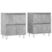 Servante, 2 piese, gri beton, lemn prelucrat - WALTI WALTI