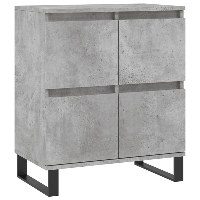 Servante, 2 piese, gri beton, lemn prelucrat WALTI