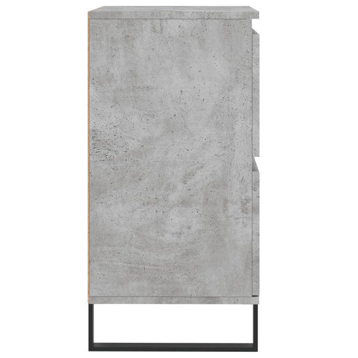 Servante, 2 piese, gri beton, lemn prelucrat WALTI