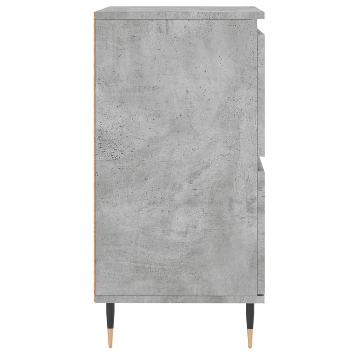 Servante, 3 piese, gri beton, lemn prelucrat WALTI