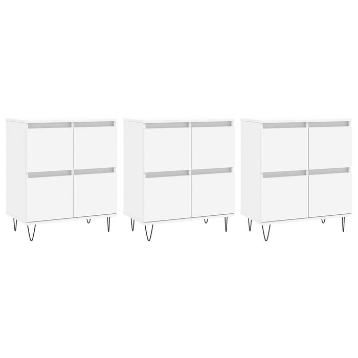Servante, 3 piese, alb, lemn prelucrat - WALTI WALTI