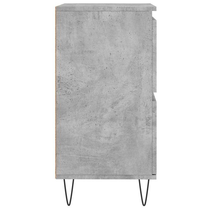 Servante, 3 piese, gri beton, lemn prelucrat WALTI