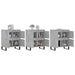 Servante, 3 piese, gri beton, lemn prelucrat - WALTI WALTI