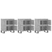 Servante, 3 piese, gri beton, lemn prelucrat - WALTI WALTI