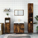 Set mobilier de baie, 3 piese, stejar fumuriu, lemn prelucrat - WALTI WALTI