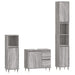 Set mobilier de baie, 3 piese, gri sonoma, lemn prelucrat - WALTI WALTI