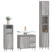Set mobilier de baie, 3 piese, gri sonoma, lemn prelucrat - WALTI WALTI
