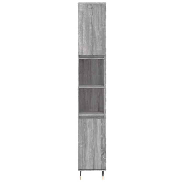 Set mobilier de baie, 3 piese, gri sonoma, lemn prelucrat - WALTI WALTI
