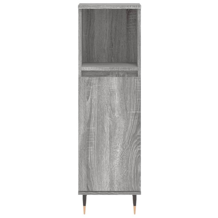 Set mobilier de baie, 3 piese, gri sonoma, lemn prelucrat - WALTI WALTI