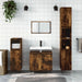 Set mobilier de baie, 3 piese, stejar fumuriu, lemn prelucrat - WALTI WALTI