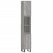 Set mobilier de baie, 3 piese, gri sonoma, lemn prelucrat - WALTI WALTI