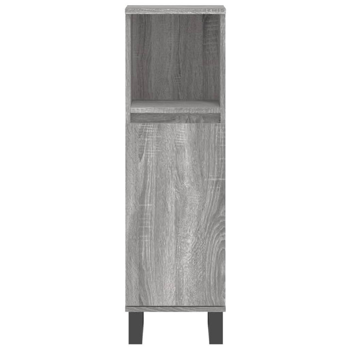 Set mobilier de baie, 3 piese, gri sonoma, lemn prelucrat - WALTI WALTI