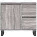 Set mobilier de baie, 3 piese, gri sonoma, lemn prelucrat - WALTI WALTI