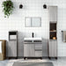 Set mobilier de baie, 3 piese, gri sonoma, lemn prelucrat - WALTI WALTI